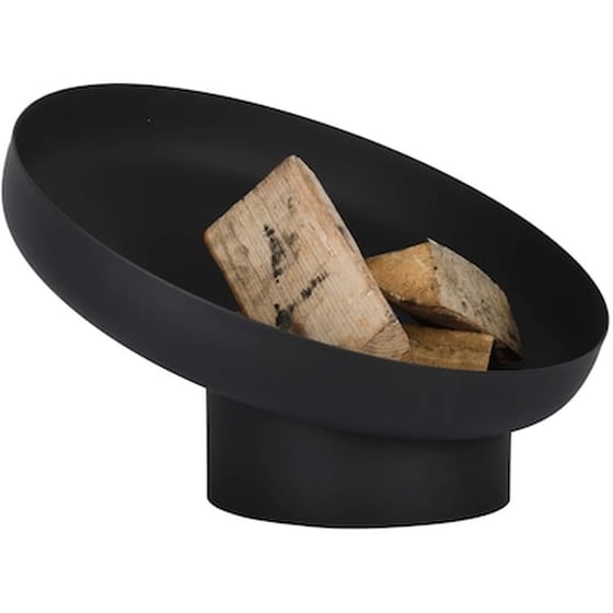 Esschert Design Τζάκι Εξωτερικού Χώρου Κεκλιμένο Μαύρο Ατσάλινο Ff402 image 2