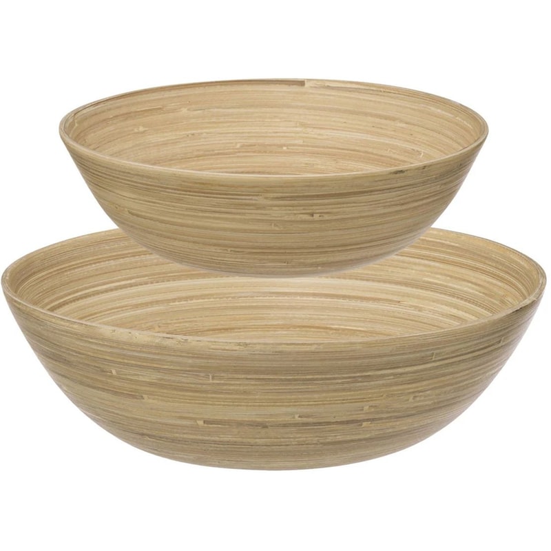 Σαλατιέρες Spitishop από Bamboo F-v 189380 2 Τμχ - Μπεζ