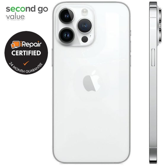 Μεταχειρισμένο Apple iPhone 14 Pro Max 256GB Silver second go value Certified by iRepair image 3