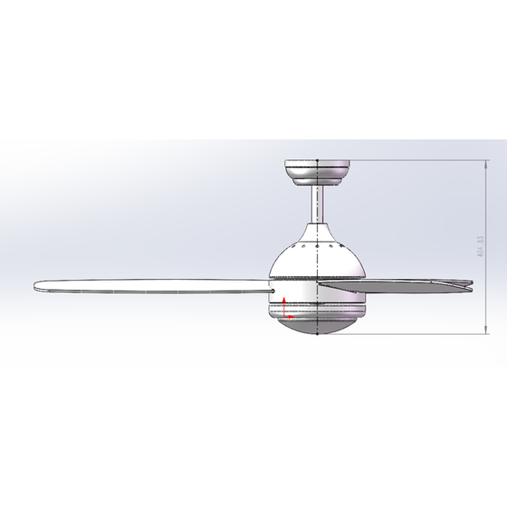 IQ CF-4812 85W 122cm με Φως και Τηλεχειριστήριο Ανεμιστήρας Οροφής image 1