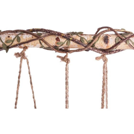 Διακοσμητικό Κήπου Spitishop με Γυάλες Ξύλινο 44.5x6x40.5cm - Καφέ/Διάφανο image 1