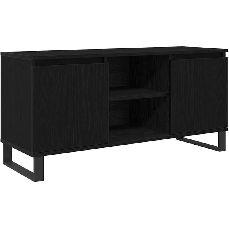 Έπιπλο Τηλεόρασης VidaXL 104 x 35 x 50 cm - Μαύρη Οξιά