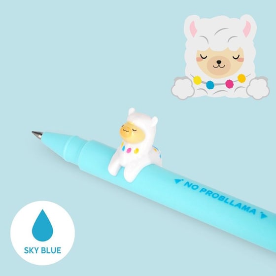 Στυλό Gel Legami Lovely Friends Llama Γαλάζιο 0.5mm image 1
