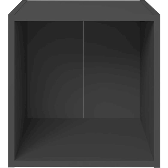Έπιπλα Τηλεόρασης Vidaxl Μοριοσανίδα 4 Τμχ  37x35x37cm  - Γκρι image 3