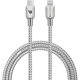 Καλώδιο Φόρτισης  Baykron BKR-BL-C2L-001-W Braided USB-C σε Lightning 1.2m - Black