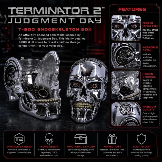 Αγαλματίδιο Nemesis Now: T-800 - Terminator Box (18cm) image 11