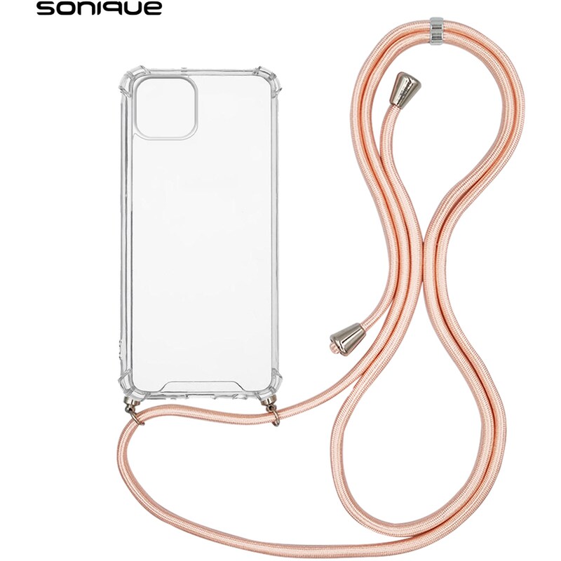 SONIQUE Θήκη Apple iPhone 14 Plus - Sonique Armor Clear - Ροζ Σατινέ