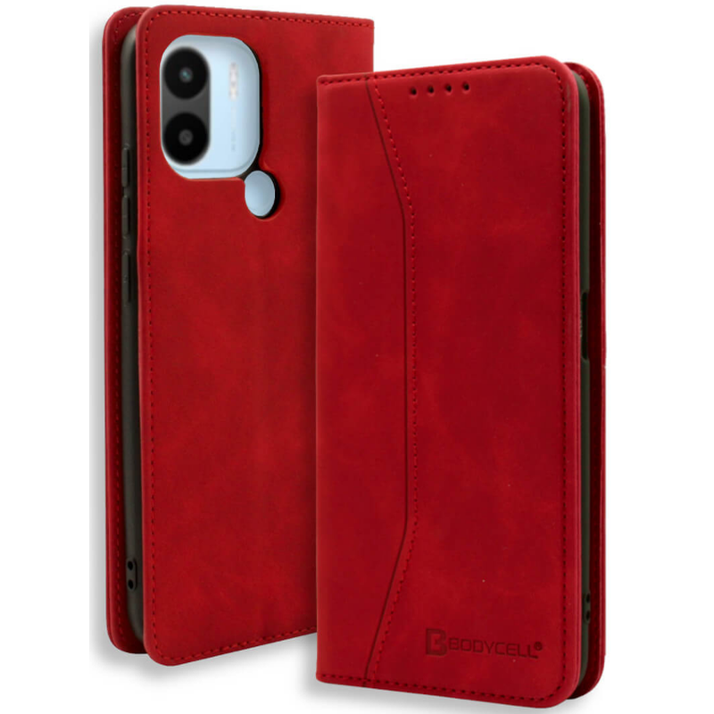 BODYCELL Θήκη Πορτοφόλι Xiaomi Redmi A2 Plus / A1 Plus - Bodycell - Κόκκινο