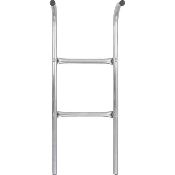 VidaXL Σκάλα Τραμπολίνου με 2 Σκαλιά 102.6cm από Ανοξείδωτο Ατσάλι - Ασημί image 2