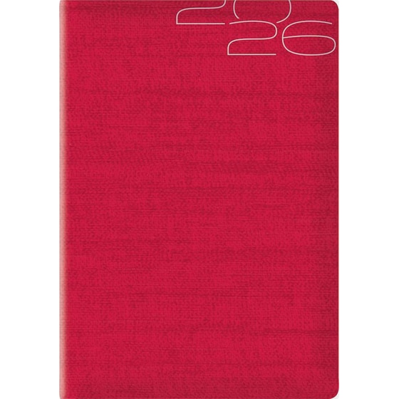 Ημερολόγιο Ημερήσιο 2026 Θεοφύλακτος 12M Kashmir Flat Κόκκινο image 0