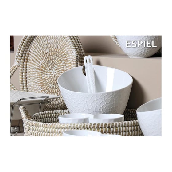 Δίσκος Διακόσμησης Espiel Kag139 Ψάθινο 45x45x8 cm - Μπεζ image 1