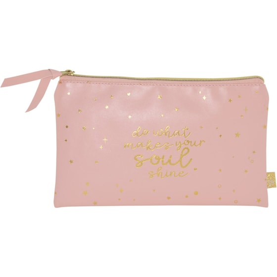 Κασετίνα Τριγωνική Papermnt Galaxy Girl Μονή Ροζ image 0