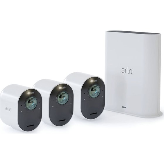 Ασύρματη IP Camera Arlo Ultra 2 4K UHD Spotlight Αδιάβροχη Μπαταρίας (3 Τμχ) image 0