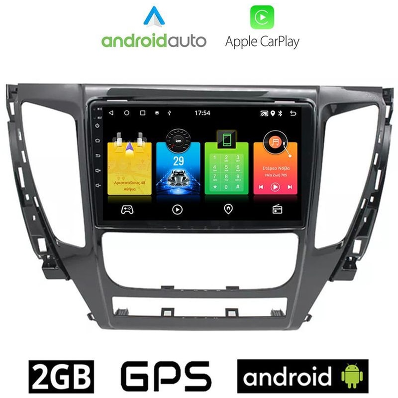 OEM Ηχοσύστημα Αυτοκινήτου Mitsubishi Pajero (2013-) Οθόνη αφής 9 Android 32GB+2GB Μαύρο