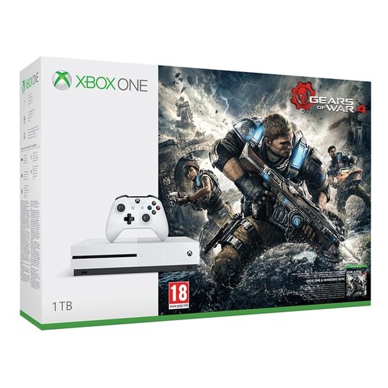 Microsoft Xbox One S White - 1TB & Gears of War 4 image 0