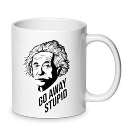 Κούπα Albert Einstein No2 Κεραμική 330 ml - Λευκό