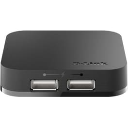 D-Link DUB-H4 USB Hub 4 σε 1 USB-A - Μαύρο