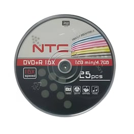 Δίσκοι CD/DVD NTC DVD+R 4.7GB 25τμχ