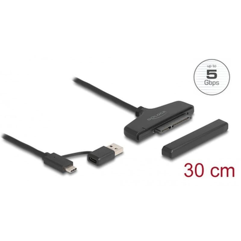 Delock Αντάπτορας Usb/usb-c Σε Sata 61042 Για 2.5 Hdd/ssd, 6gbps