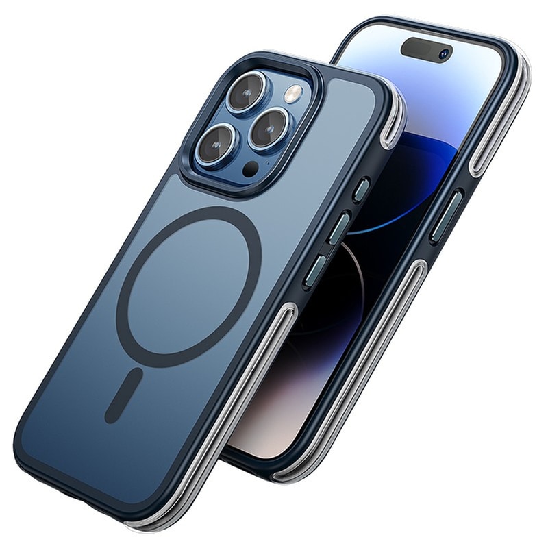 HOCO Θήκη Apple iPhone 15 Pro - Hoco Flexible Airbag 6m Anti-Fall Series με MagSafe - Μπλε