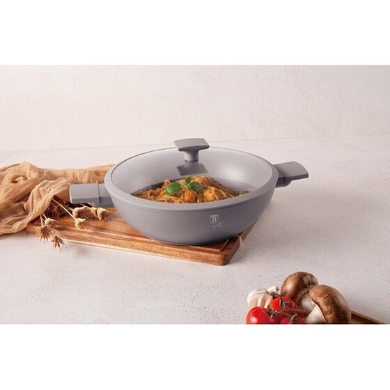 Αντικολλητικό Τηγάνι WOK BERLINGER HAUS BH-8095 30 cm Taupe image 3