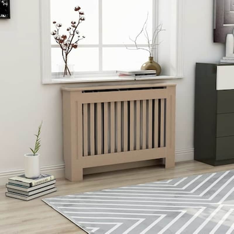 VIDAXL Vidaxl Κάλυμμα Καλοριφέρ 112 X 19 X 81 Εκ. Από Mdf