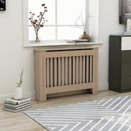 Vidaxl Κάλυμμα Καλοριφέρ 112 X 19 X 81 Εκ. Από Mdf