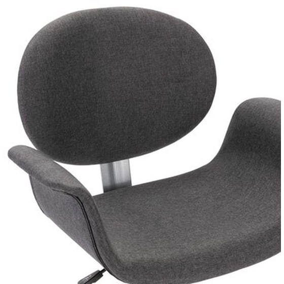 Καρέκλες Τραπεζαρίας Vidaxl  Περιστρεφόμενες Υφασμάτινες 4 Τμχ - Γκρι image 6