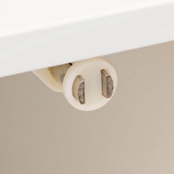 Ντουλάπι Μπάνιου Με Ράφι Spitishop F-v Natureo White 174894a από Bamboo/MDF 33x33x80cm - Λευκό/Χρυσό image 1