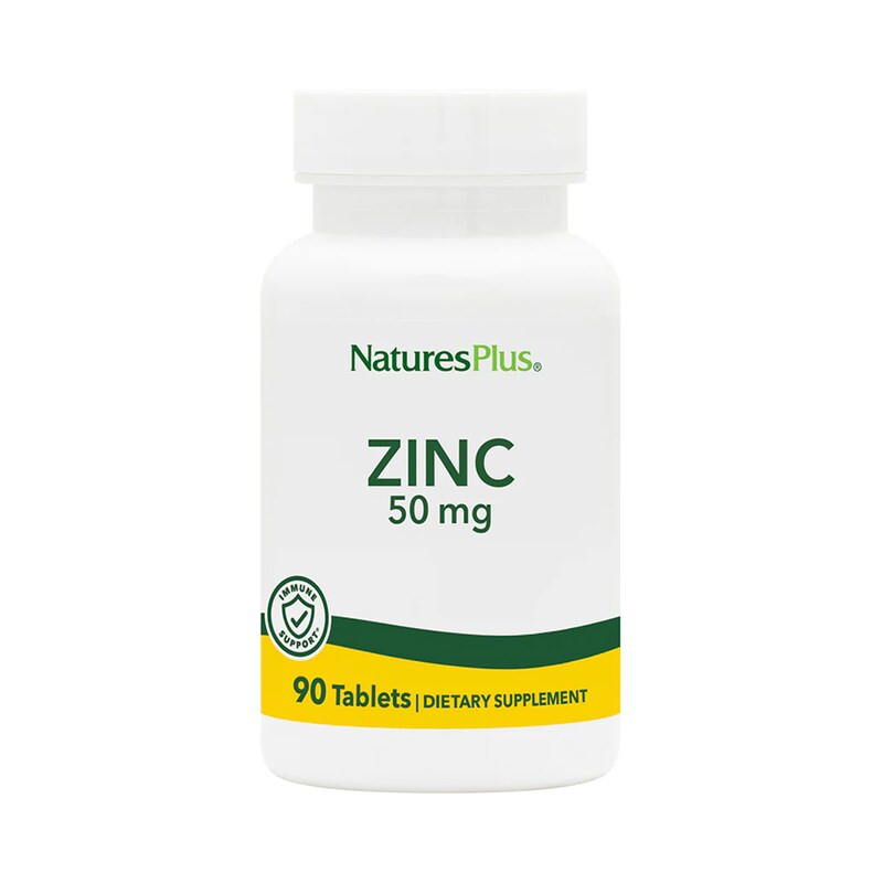 Μέταλλα Natures Plus Zinc 50mg - 90 ταμπλέτες