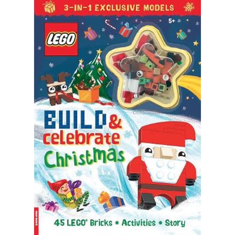 LEGO® Books: Build Celebrate Christmas (includes 45 bricks)