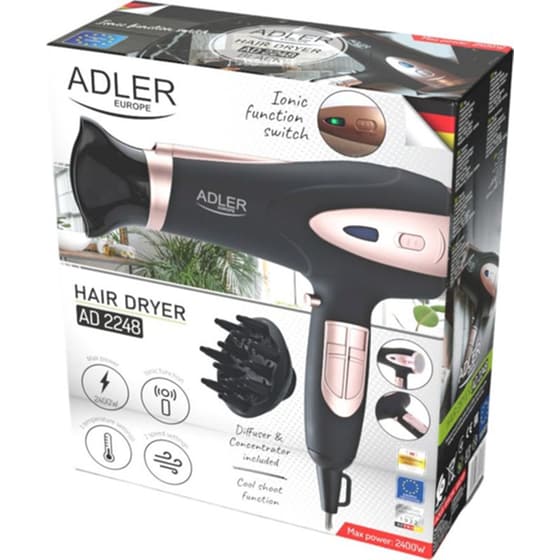Σεσουάρ Μαλλιών Adler AD 2248B 2400 W Μαύρο image 6