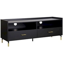 Έπιπλο Τηλεόρασης Spitishop MDF 120x40x46.7cm - Μαύρο