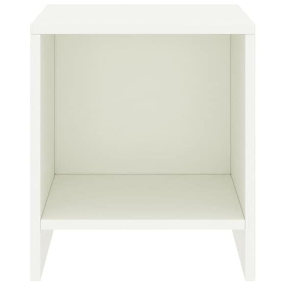 Κομοδίνο Vidaxl Από Μασίφ Ξύλο Πεύκου 2τμχ 35x30x40 cm - Λευκό image 1