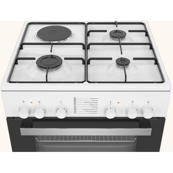 PITSOS PHC009G20 66 Lt Λευκό Κουζίνα Μεικτή Αερίου image 1