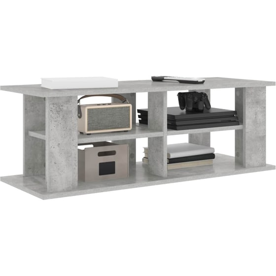 Έπιπλο Τηλεόρασης VidaXL 96 x 35 x 33,5 cm - Γκρι Σκυροδέματος image 1
