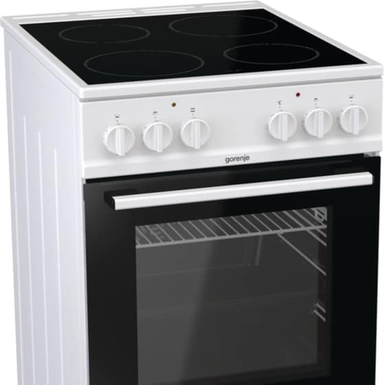 Ηλεκτρική Κουζίνα Κεραμική GORENJE GEC5A61WG 70 lt Λευκό image 4