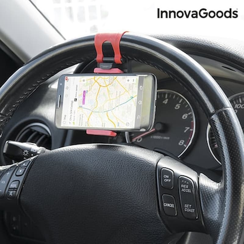 INNOVAGOODS Βάση Στήριξης Αυτοκινήτου Για Τιμόνι Innovagoods Gadget Car - Μαύρο