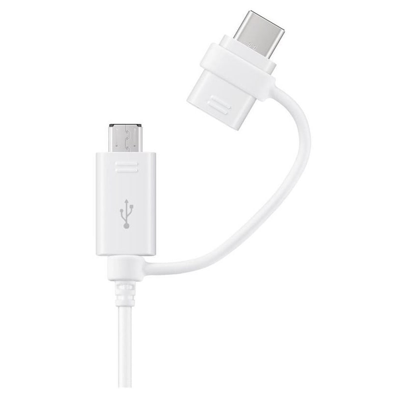 Καλώδιο δεδομένων Samsung Usb to microUSB,Usb-C 1m - White