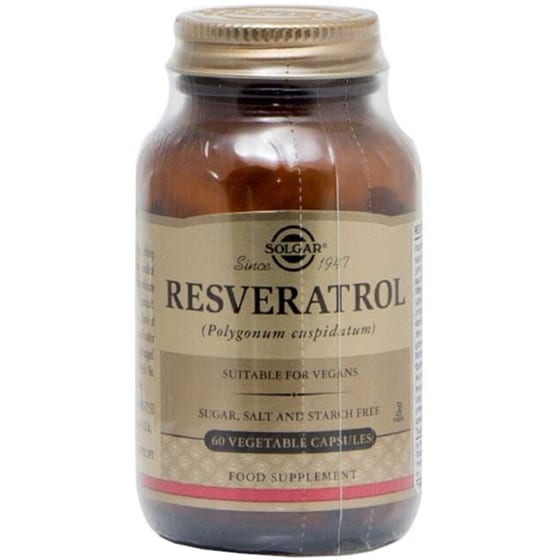 Ειδικό Συμπλήρωμα Διατροφής Solgar Resveratrol 100mg - 60 κάψουλες image 0