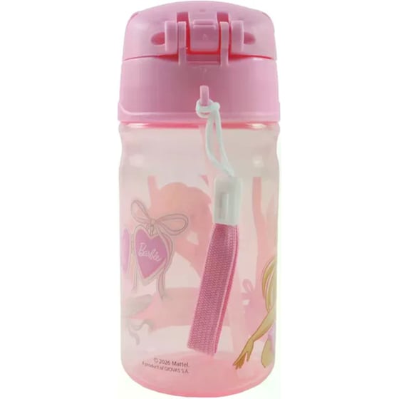 Παγούρι Gim Πλαστικό με Καλαμάκι Barbie 350ml image 3