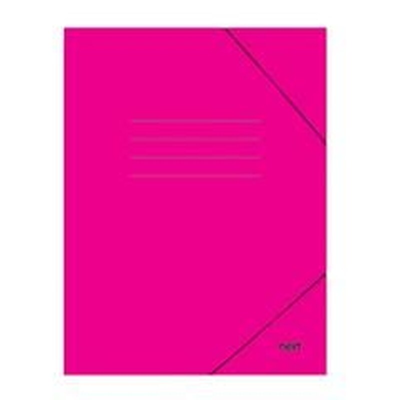 Φάκελος Πρεσπάν Next με Λάστιχο A4 Πλαστικοποιημένος Φούξια Υ35x25εκ.