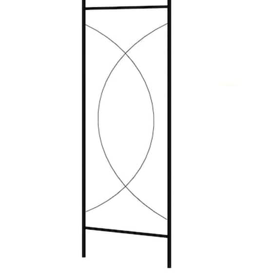 Vidaxl Αψίδα Κήπου Μαύρη 150 X 34 X 240 Εκ. Σιδερένια image 3