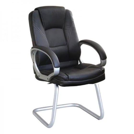 Καρέκλα Επισκέπτη 24Mall C530678 PU - Μαύρη image 0