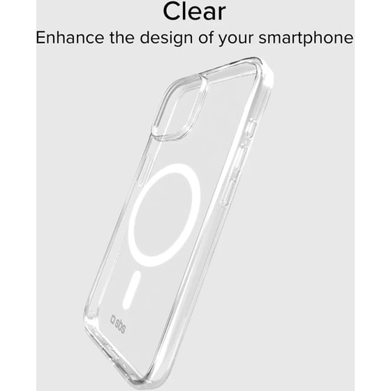 Θήκη Apple iPhone 15 - SBS Rigid MagSafe Case - Transparent image 1