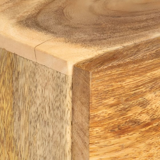 Κομοδίνο Vidaxl Από Μασίφ Ξύλο Μάνγκο 40x30x50 cm - Φυσικό image 5