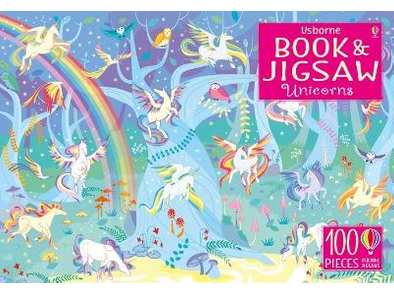 Usborne Book and Jigsaw Unicorns