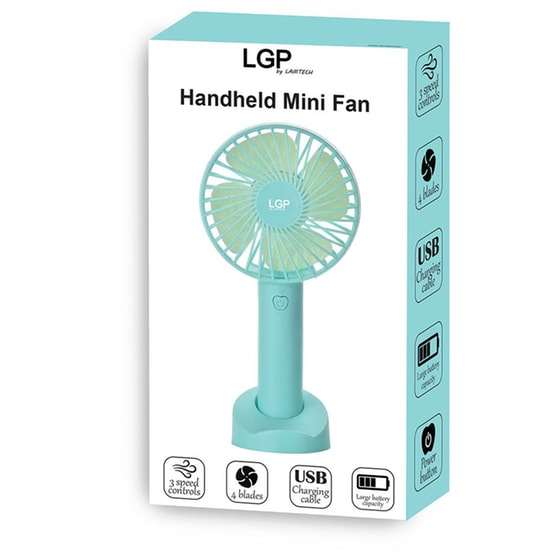 Lamtech LAM980077 Ανεμιστηράκι Χειρός USB - Μπλε image 1