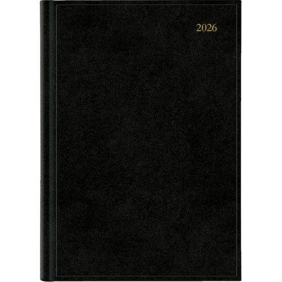 Ημερολόγιο Ημερήσιο 2026 Θεοφύλακτος 12M Paros Gold Μαύρο image 0