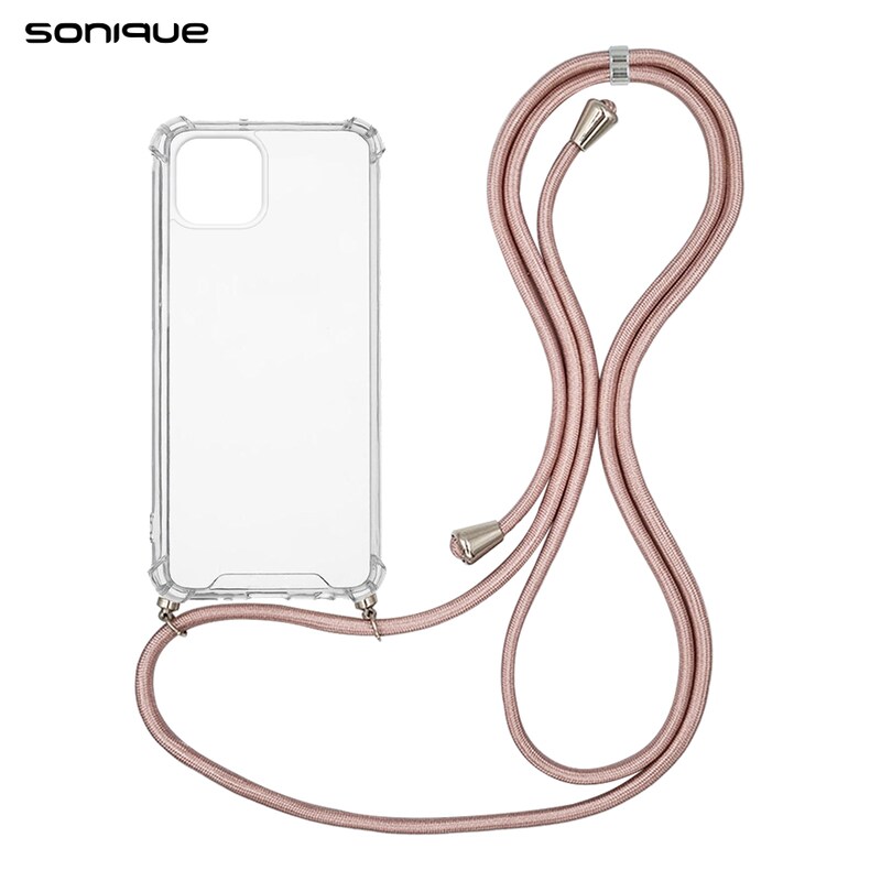 Θήκη Apple iPhone 13 Mini - Sonique Armor Clear - Ροζ Χρυσό Σατινέ